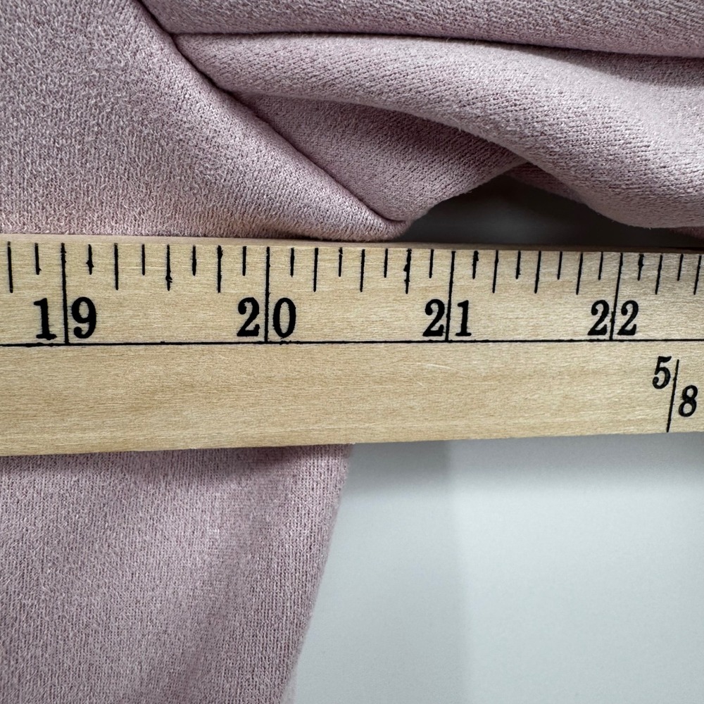 Charlie Paige Women Pink Faux Suede Grommet Open Front Coat Jacket Large - Picture 5 of 10